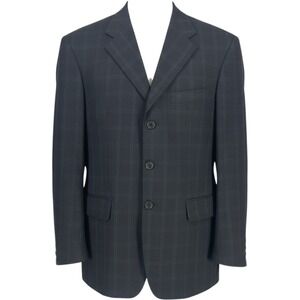 Perry Ellis Three Button Double‎ Vent Suit Jacket Blazer Sport Coat Size 38R
